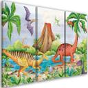 3-delt lærredsprint, Dinosaurer ved søen