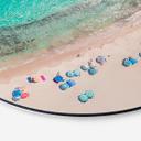Tableau sur alu-Dibond rond Sisi & Seb - Sur la plage