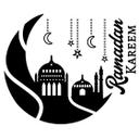 Sticker mural Ramadan Kareem - silhouette de lune