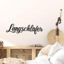 3D lettering late riser - decoración de pared de cristal acrílico