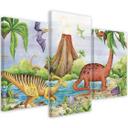 3-delt lærredsprint, Dinosaurer ved søen