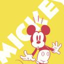 Non-woven tapet - Mickey Contrast - 200 x 250 cm