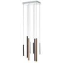 Pendelleuchte Eddy, braun, 180 x 40 cm, Metall