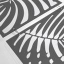 Separador de ambientes, biombo, pantalla de privacidad colgante Hojas de palmera abstractas
