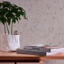 Papel pintado efecto metalizado gris beige plata - papel pintado texturado moderno
