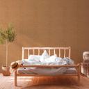 Hygge metallic tapet i orange og kobber non-woven tapet med etno struktur effekt 