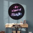 Vægcirkel Songtext - It's a kind of magic – print på aluminium (Alu-Dibond)