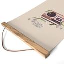 Retro radio blomster Tekstil plakat - Frida Floral Studio