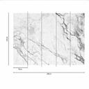 MarbleGrey designtapet i hvidgrå - non-woven tapet Designwalls 2 - 2,55 x 3,5 m
