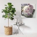 Canvasbillede, Rosenblomster på et spejl
