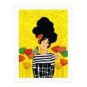 Póster retrato mujer - Florista en jardín de verano - Hülya