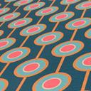 Retro look tapet blå gul - prikket Ikke-vævet tapet med grafisk mønster - struktureret tapet