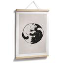 Póster gatos Ying & Yang - Tunaboylu