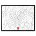 Póster Eintracht Frankfurt - Mapa del estadio