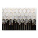 Stænkplade - Frederiksson - Hexagon: sort og hvid