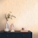 Cremefarvet linnedstrukturtapet - naturligt non-woven til hygge
