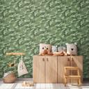 Papel pintado de camuflaje en tonos verdes - papel pintado de camuflaje moderno