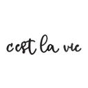Letras acrílicas C'est la vie