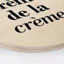 Væg cirkel træ Crème de la crème