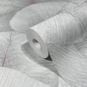 blomstertapet, non-woven tapet Kumano grå, blå