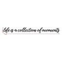 Træbogstaver - Life is a collection of moments - Mahogni