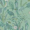 tapet jungle grøn hvid - tapet fugle planter - fleece tapet blomster stue
