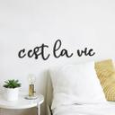 MDF - Trædekoration - C'est la vie