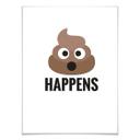 Póster - Emojione - Shit happens