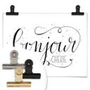 Póster Bonjour Chérie - blanco