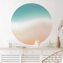 Vinilo decorativo Ombre - Olas en la playa - Redondo