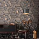 3D-effekt tapet moderne design Ikke-vævet tapet grå 