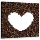 Canvasbillede, kaffehjerte