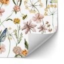 Salpicadero de cocina autoadhesivo Pradera de primavera con mariposas - UN Designs