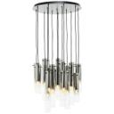 Pendelleuchte Hilla, grau, 199 x 52 cm, Metall Lampe