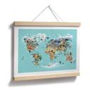 Plakat Braun - World Map