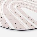 Tableau sur alu-Dibond rond uplusmestudio arc-en-ciel à pois
