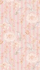 tapet blomster pink beige - non-woven tapet blomster planter Livingwalls - mat og glat