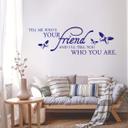 Wallsticker Tell me who's your friend
