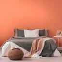 Mat orange ensfarvet tapet - moderne non-woven tapet - glat tapet