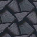 Non-woven tapet med geometriske former og metallisk effekt i sort