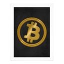 Plakat med Bitcoin-logo
