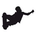 Muursticker Skateboarder 03