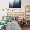 Træbogstaver - The best is yet to come - Mahogni