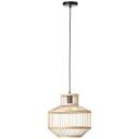 Pendelleuchte Philipp, braun, 120 x 35 cm, Bambus Pendellampe