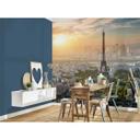 non-woven tapet EiffelTower Eiffeltårnet Eiffeltårnet Paris fototapet Designwalls i grøn og grå 