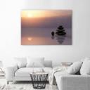 Canvasbillede, Zen-sten ved havet