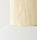 Pendelleuchte Emil, beige, 120 x 34 cm, Holz Pendel-lampe, dimmbar