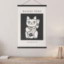 Póster de tela Maneki Neko - El gato de la suerte - KsanaKalpa