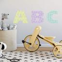 Wallsticker - Navn, alfabet Geometrisk