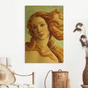 Geborsteld Alu-Dibond met goud-, zilver- & kopereffect - Portret van Venus - Botticelli